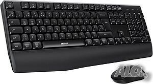 Комплект безжична Bluetooth клавиатура и мишка seenda COE200, QWERTY UK