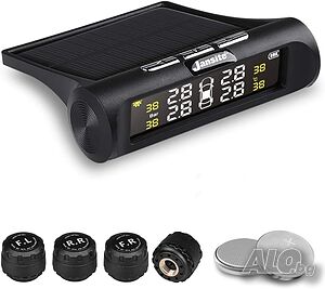 Система за следене на налягането в гумите (TPMS) със соларно захранване и водоустойчиви сензори