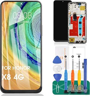 SRJTEK LCD дисплей за Huawei Honor X8 4G - резервен екран и дигитайзер (модул) за Honor X8 4G