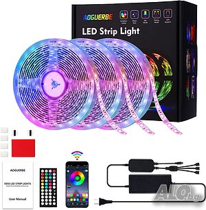 LED RGB смарт WiFi лента 15 метра AOGUERBE