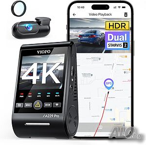 Даш камера професионална VIOFO A229 Pro CH2