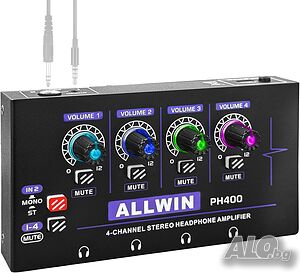 4 канален усилвател за слушалки ALLWIN PH400
