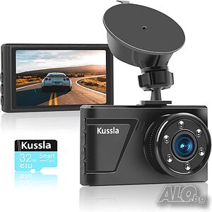 Видео регистратор - Dash Cam Kussla с 2GB SD карта подарък