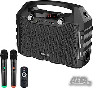 Висококачествена тонколона с микрофони от Hotec Wireless Bluetooth