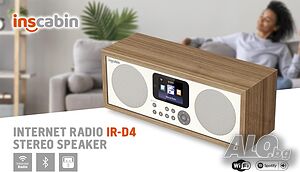 Интернет радио Inscabin D4 с Bluetooth, Spotify Connect, DAB