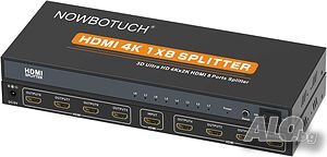 HDMI сплитер 4K с 8 порта NOWBOTUCH