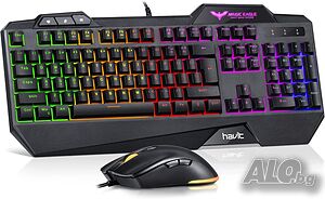 Геймърска клавиатура и мишка RGB Magic Eagle от Havit