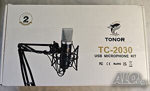 TONOR PC комплект USB кондензаторен микрофон 192 kHz/24 бита​, професионален със стойка​