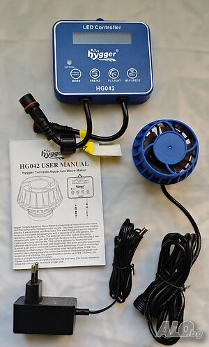 hygger 10 W DC циркулационна помпа за воден поток Wave maker, 6 вълнови режима