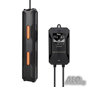 Нагревател hygger за аквариум 800W с регулируема температура и цифров LCD контролер - За 490-980L