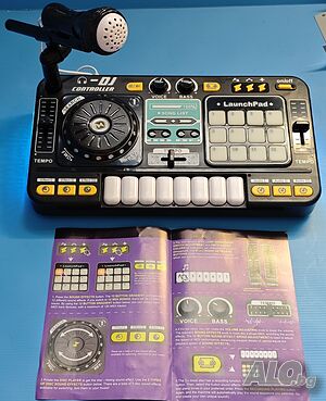 Детски DJ пулт с реалистични звукови ефекти и Bluetoothс, микрофон и динамични светлини