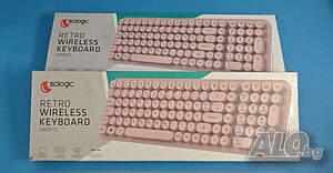 безжична клавиатура в ретро стил на пишеща машина, Sologic Retro Wireless Keyboard