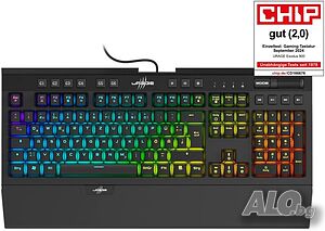 uRage Exodus 900 Механична геймърска клавиатура, red switches, RGB осветление QWERTZ layout