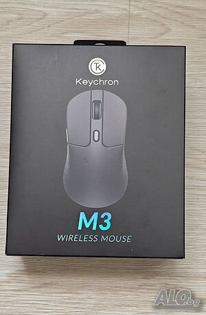 Keychron M3 8K безжична Bluetooth 5.3/2.4 GHz/кабел, лека 79g, програмируем PixArt 3950 сензор