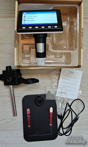 Цифров микроскоп DM7-Z01C - 4.3” LCD, до 1000x увеличение