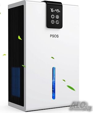 Влагоуловител PSOS, 2.8L, сензорен екран, детекция на влажност и температура, бял, 210x150x360mm