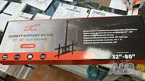 Стойка за таван LXLCD138, поставка, регулиране, завъртане, LED телевизор, 32-80″, 68kg