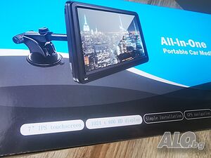 7 инча CarPlay Android Auto дисплей Bluetooth 5.0 WiFi 5G универсален авто екран 12-36V