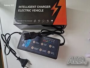 Мрежов адаптер, Стабилизиран, Електрическо колело, Скутер, 3pin IEC C13, 48VDC, 20Ah