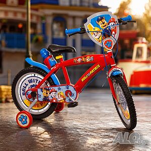 Нови детски велосипеди 16 инча Batman Superman Paw Patrol с помощни колела