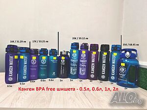 Бутилка/Шише за Вода - BPA Free! - 0.5л, 0.6л, 1л, 2л / Канген