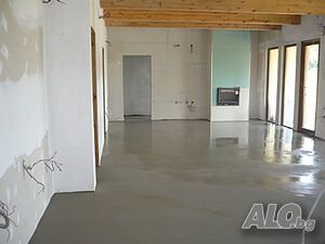 Полагане на саморазливна замазка