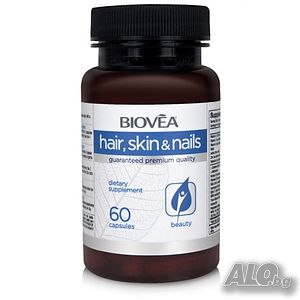 Хранителна добавка Biovea HAIR, SKIN & NAILS 60 Capsules