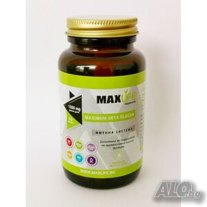 Хранителна добавка MAXIMUM BETA GLUCAN 1500 мг 60 капсули - MAXLIFE Supplements
