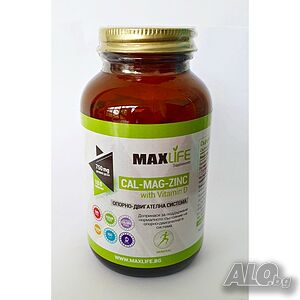 Хранителна добавка Cal-Mg-Zinc 180 табл - MAXLIFE Supplements