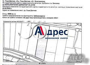 Парцел с промишлена сграда за продажба в гр. Гоце Делчев!