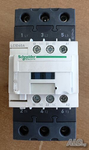 Продава Контактор SCHNEIDER ELECTRIC LC1D 3P 40A 230VAC!!!