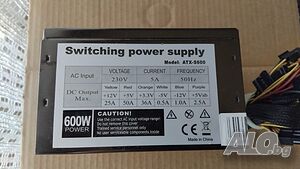 Компютърно захранване 600W Golden Field ATX-S600 Switching Power Supply 120mm FAN