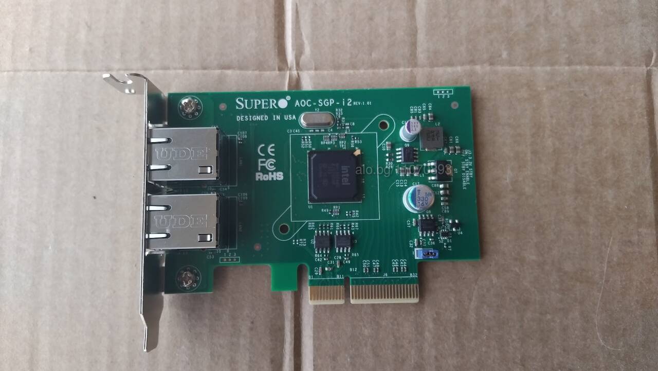 SuperMicro AOC-SGP-I2 PCI Express Dual Port Gigabit Network Adapter ...