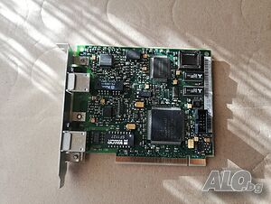 HP 5182-5446 rev.C Dual Port 10/100Mbps Network Controller Card PCI