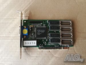 Видео карта S3 Virge/DX APAC S3-375/775 VER1.0 2MB PCI