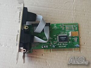 PCI Controller Card MosChip NM9735 2 x Serial RS-232 + 1 x Parallel IEEE1284