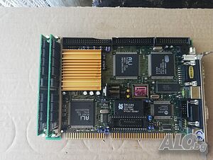 SSC-5X86HVGA REV:1.4 ICP Board ISA Slot Industrial Motherboard CPU+RAM