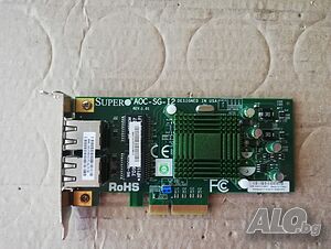 SuperMicro AOC-SG-I2 PCI Express Dual Port Gigabit Network Adapter Card