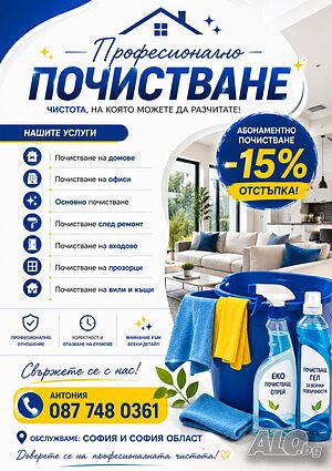 Професионално почистване
