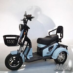Двуместна електрическа триколка blueElectric Pudding 1800W | 48V | 23Ah | SKY BLUE