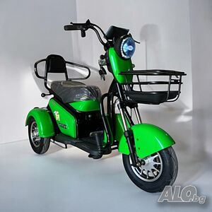 Двуместна електрическа триколка blueElectric Pudding 1800W | 48V | 23Ah | GREEN