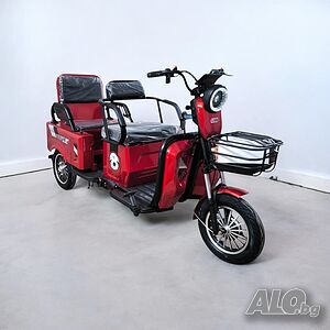 Електрическа Триколка blueElectric CARGO LUX 2000W | 48V | 24AH | RED