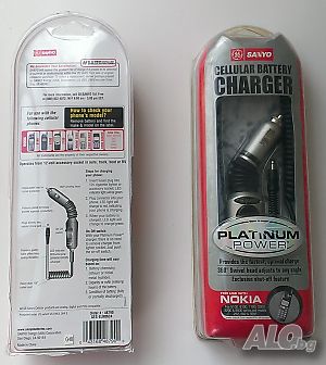 Зарядно за стари телефони NOKIA /Зарядно у-во за автомобил - 12/24V /
