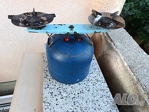 Туристическа газова бутилка с котлони