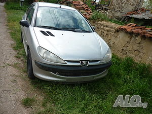 пежо 206 хебек 1,9 дизел, 69кс, 2000 год, сив, на части,