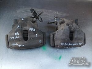Преден ляв. Преден десен спирачен апарат за Ауди А6 С5 1.9 TDI. 110 кс. 98 год.
