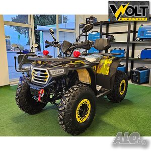 Бензиново АТВ BULLMAX 200cc, R/N/D автоматик, лебедка, теглич, маслено охлаждане, YELLOW CAMOUFLAGE