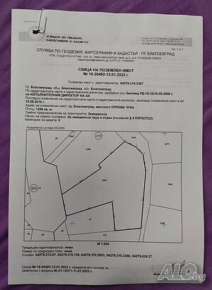 Продавам парцел в квартал Еленово 1350кв