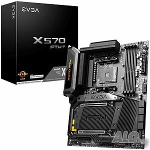 Дънна платка EVGA X570 FTW WIFI, ATX, Socket AM4, Dual Channel DDR4 4600MHz+