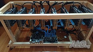 Mining RIG 8 броя карти ATI RADEON RX 6600XT 8БРОЯ - 400 mh/s - 4800 лева